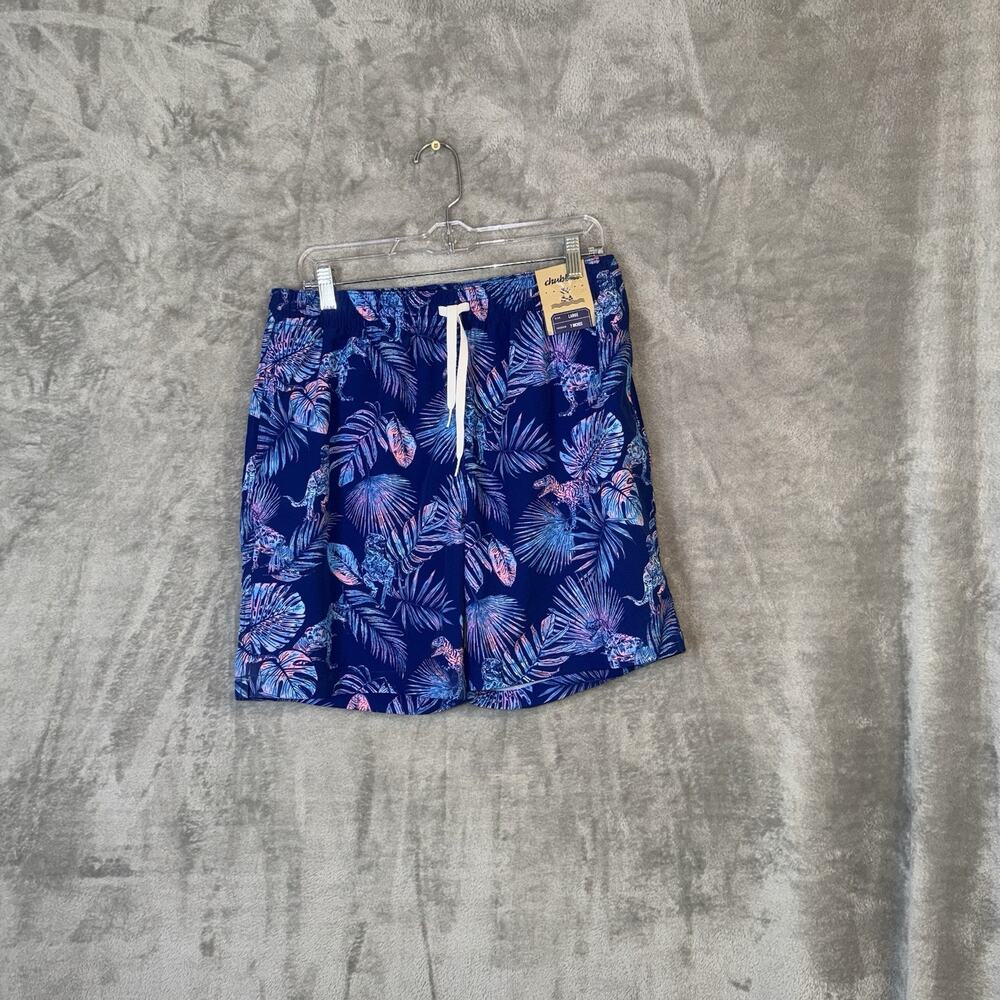 Chubbies The Prehistoric Blues Classic Swim Trunks Size Large 7" Inseam NWT